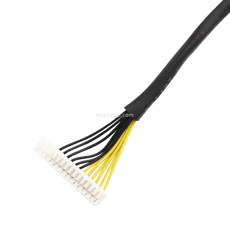 Length 100mm Wire Harness Cable Wl 1025h-15p To Wl 1253h-15p Lvds Cable Assembly