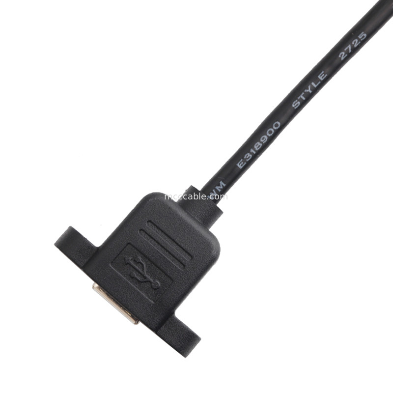 2.54mm Pitch A2542ha-6p Wire Harness Durachill Usb B Cable Panel Mount Assembly