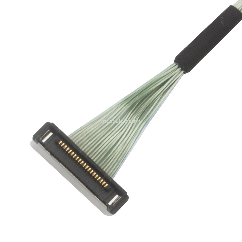 0.4mm Pitch 20380-R20T-06 Micro Coaxial Cable lvds connector cable 20P 0.4mm pitch