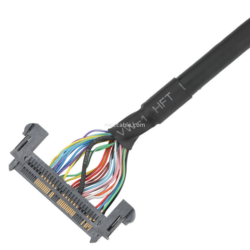  1.25mm DF14-30S-1.25C to JAE 0.5mm FI-RE51HL LVDS EDP Cable Assembly