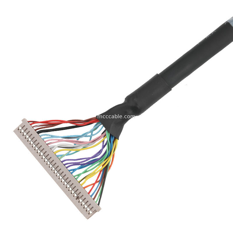  1.25mm DF14-30S-1.25C to JAE 0.5mm FI-RE51HL LVDS EDP Cable Assembly