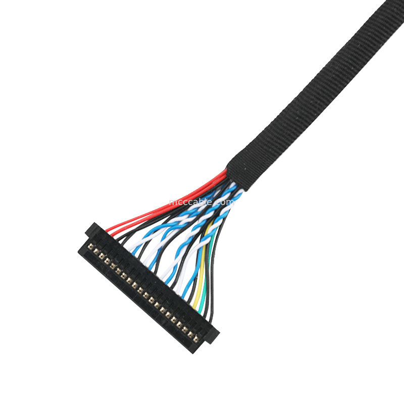 LVDS EDP cable assembly JST PHDR-20V to JAE FI-S20S lvds connector cable