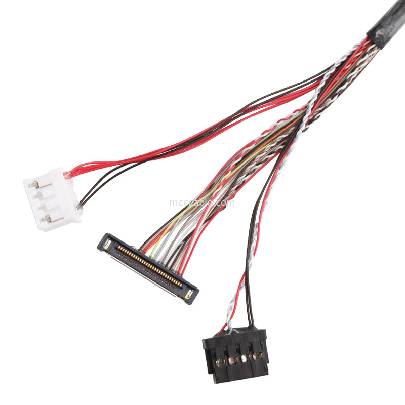 JST PHR-4  20453-240T-03 TO 20380-R30T-06 LVDS Harness Cable Assembly