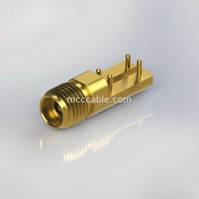 CONN SMA Female Straight RF Coax Connector With .015&quot; Pin Edge Mount PCB