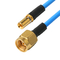 RF Low PIM Coaxial Cable Assemblies Flexible TFT-5G-402 Double Shielded With Blue FEP Jacket