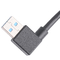 Black Usb3 0 Cable Am 90 Degree Side Bend To Af Half Pack Screw Type Formed Outer Molding