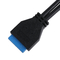 Computer Motherboard Power Cable USB 3.1 Type-E Male To IDC20P Male Adapter Cable 20-Pin Extension Cable