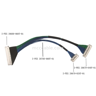 60 PIN Micro Coaxial Cable , EMI Shielding Cable I Pex CABLINE-CA II PLUS 20788 060T 01 lvds edp Cable